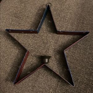 Pretty America Decorated Star Candle Holder